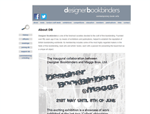 Tablet Screenshot of designerbookbinders.org.uk